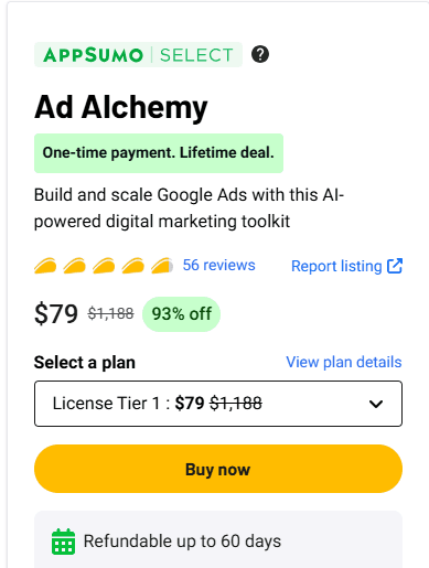 Ad Alchemy AI Lifetime Deal