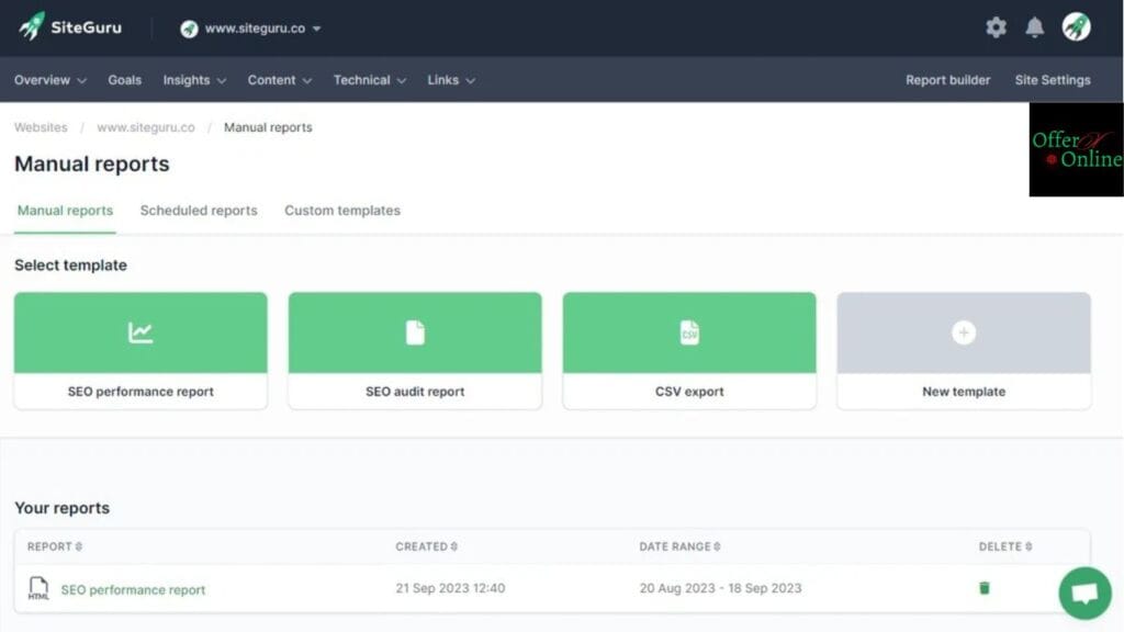SiteGuru SEO Tool