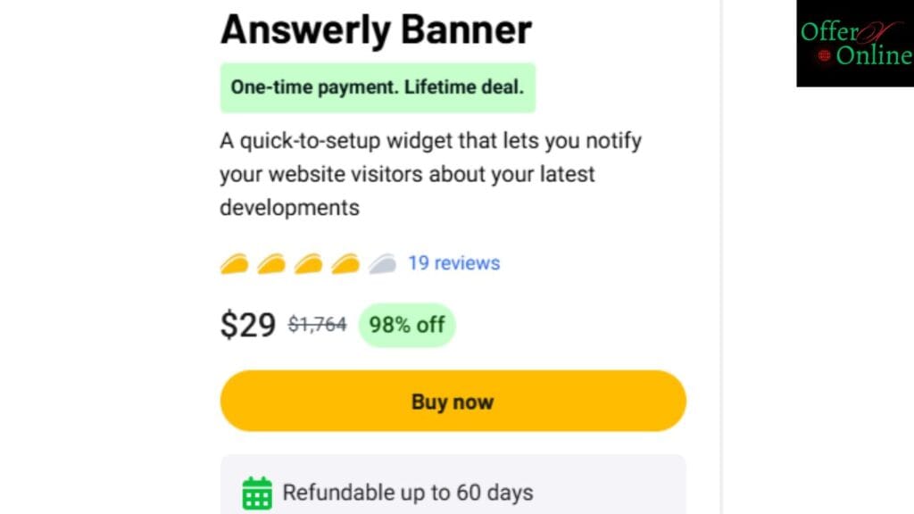 Answerly Banner Lifetime Deal