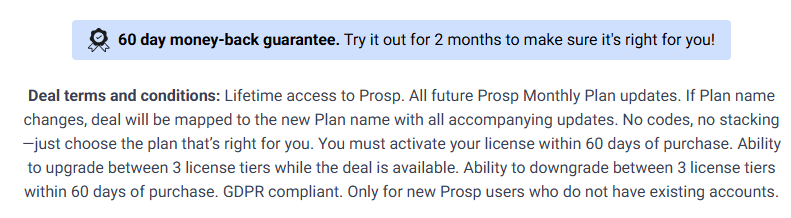 prosp lifetime deal