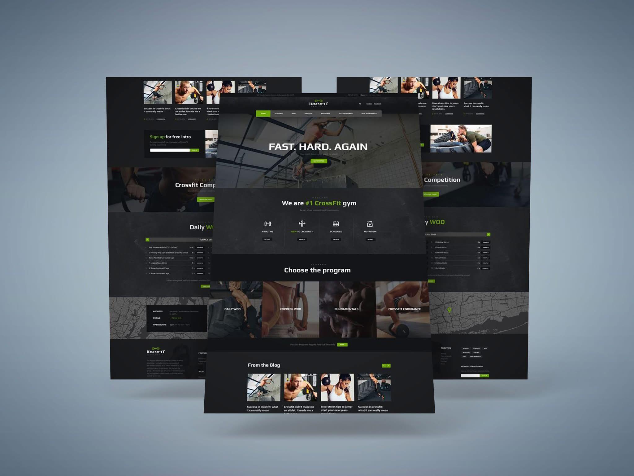 fit ness website picther